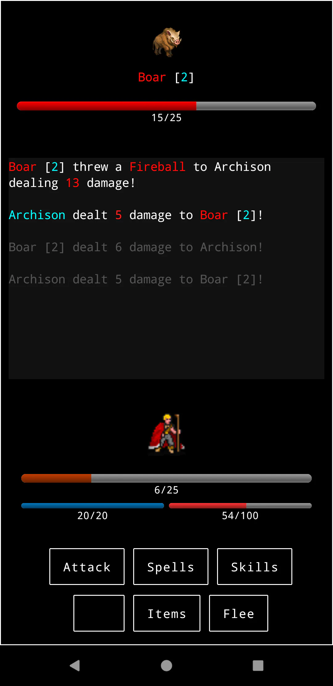 RAR III - Combat first iteration