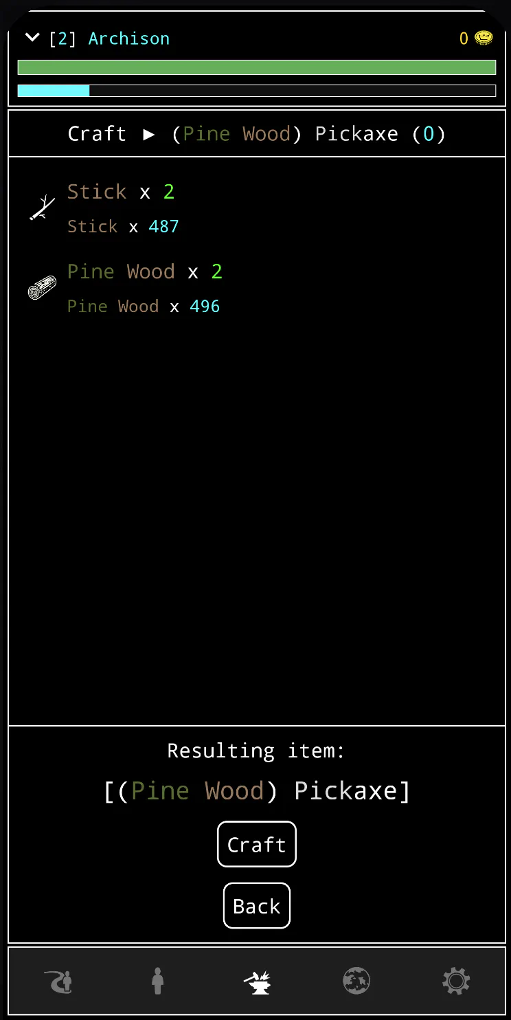 RAR: Islands - Crafting Recipe