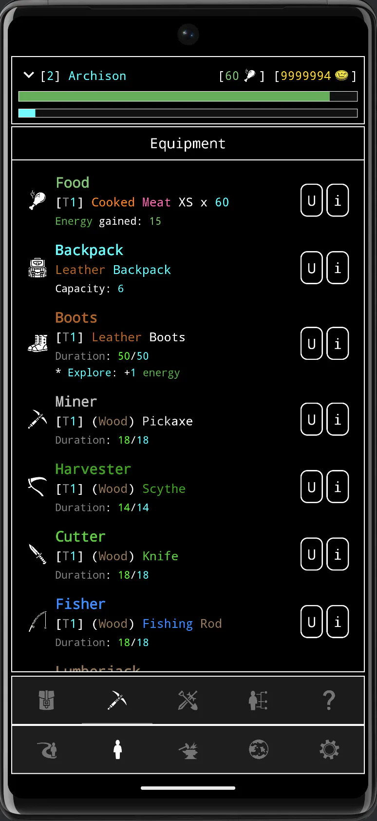 RAR: Islands - Equipment